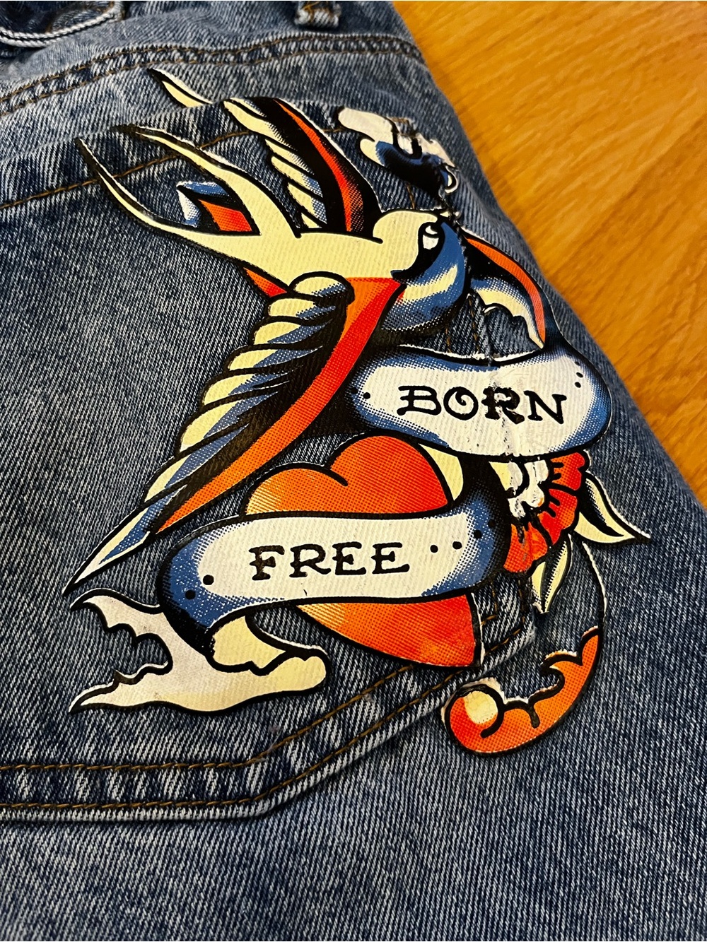 Ed Hardy 🔥🐦‍🔥 VINTAGE Denim PRISTINE CONDITION. Mens or Women’s!!